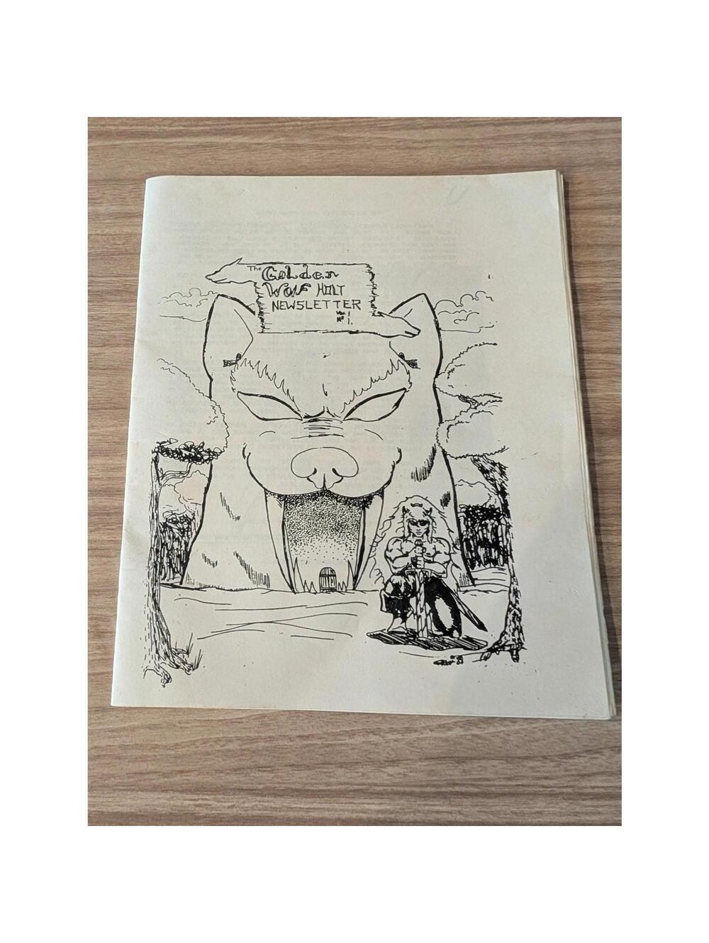 Golden Wolf Holt Newsletter 📰 Vintage Fan Club Zine RARE